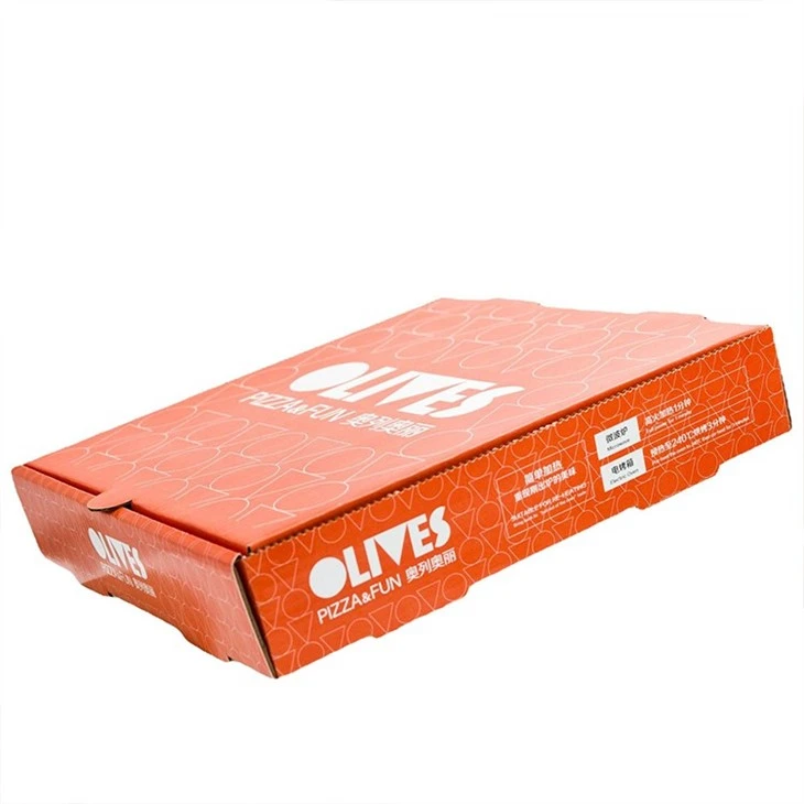 Food Grade Packaging Box Custom Llogo Chinese Pizza Box