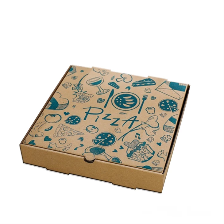 Cutie de hârtie pentru ambalare pizza cu logo personalizat