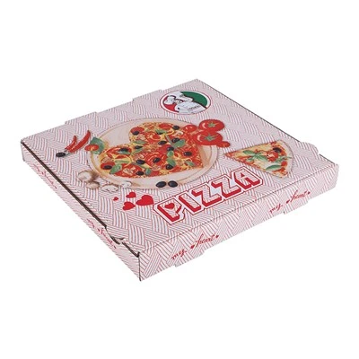 Cutie pliabilă din carton ondulată personalizată pentru pizza