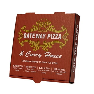 Cutie de ambalare de calitate alimentară Cutie de pizza ondulată personalizată