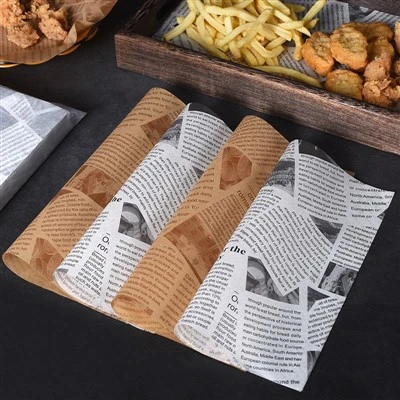 Rezistent la grăsimi Pe ceară Burger Wrap Pape