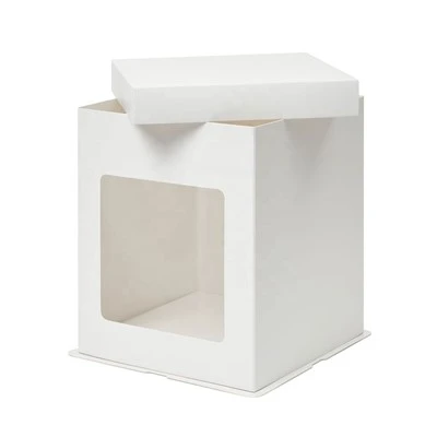 Cutie inalta pentru tort cu capac transparent