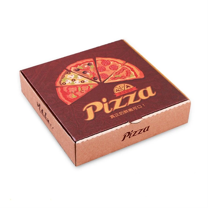 Cutie de pizza reutilizabilă imprimată personalizat de 12 inchi
