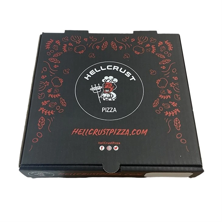 Cutie de pizza de livrare personalizată din carton ondulat de lux